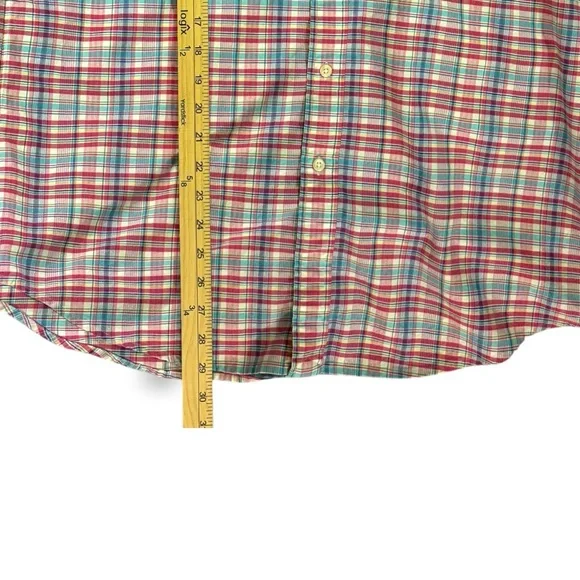 Ralph Lauren Polo Men's Long Sleeve Button Front Shirt Size L Pink Muliti Plaid - Picture 7 of 7